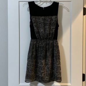 Black and patterned dress
